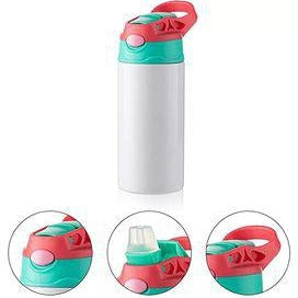 Baby Elephant With Roses Kids 12 oz Water Bottle Flip Top