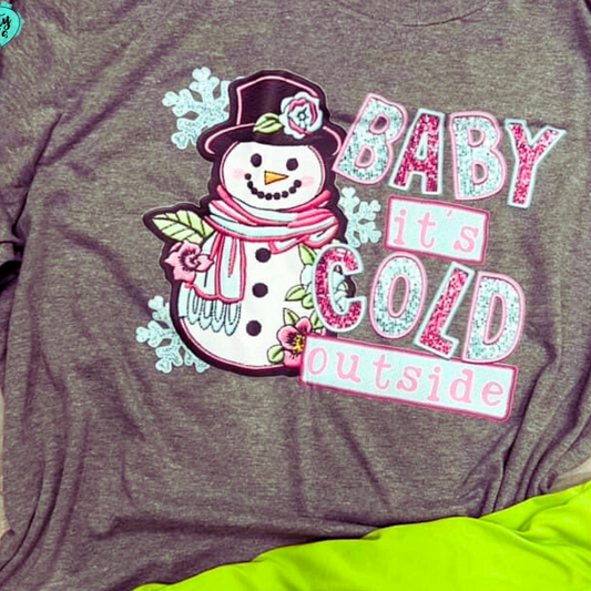 Baby It's Cold Outside Christmas Tee