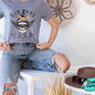 Bad Mom's Club Graphic Shirt adult funny, mom, and alcohol humor graphic shirt design by Crafty Casey's