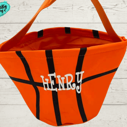 Basketball Easter Baskets-Personalized-Embroidered