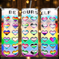 Be Yourself Hearts LBGTQ -Drink Tumbler