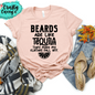 Beards And Tequila Graphic Shirt adult funny, and alcohol humor graphic shirt design by Crafty Casey's