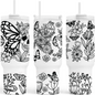 Butterfly Candy Skull 40 oz. Tumbler