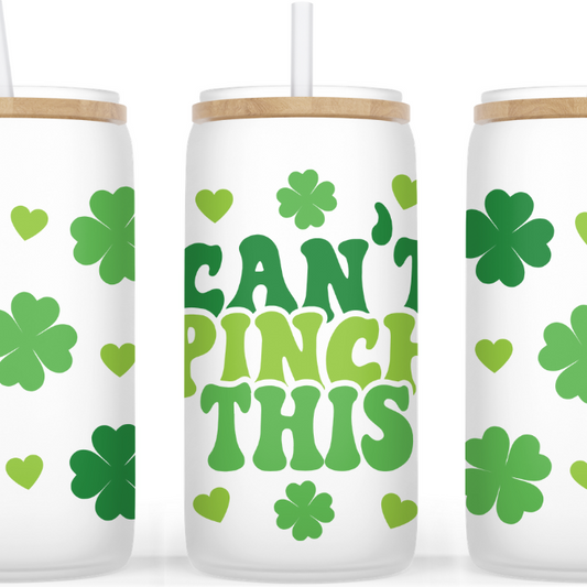 Can't Pinch This St. Patrick's Beer Can Glasses