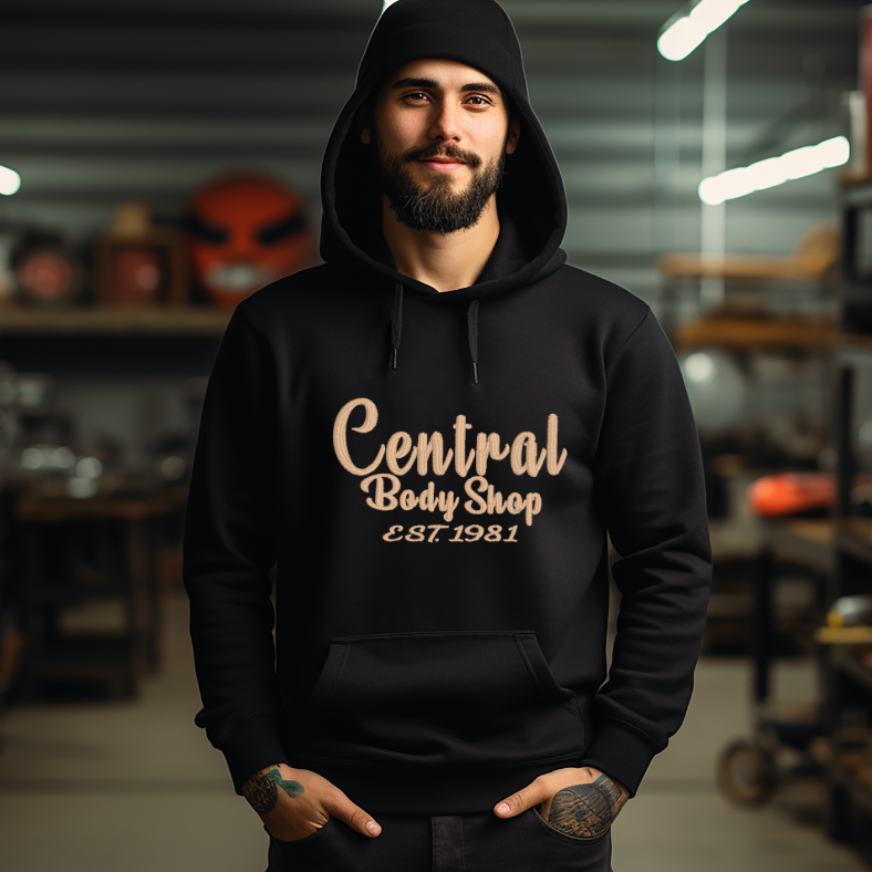 Central Body- Embroidered & PrintedTultex Hoodies