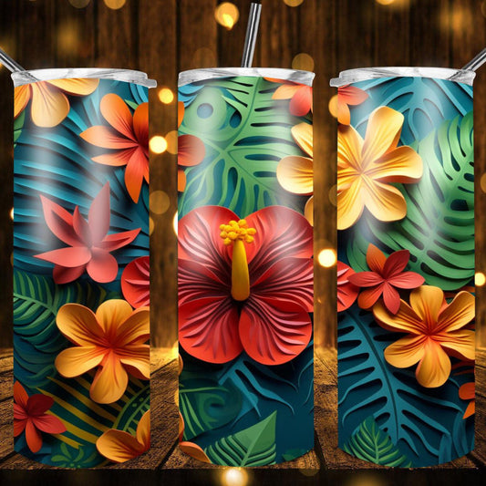 Colorful Lilley's By The Beach Drink Tumbler
