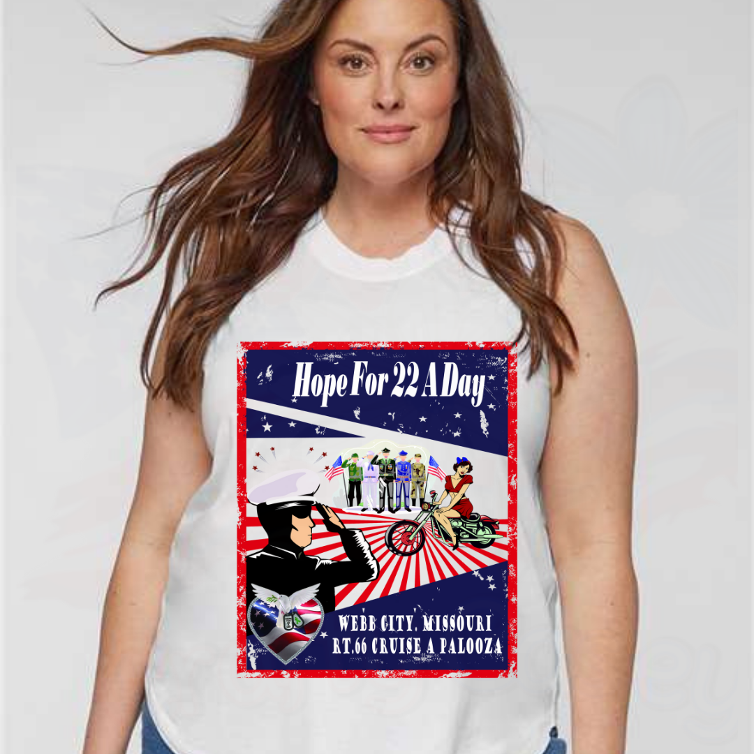 Cruise Palooza- Hope For 22 A Day Tank Tops LAT Apparel Plus Size