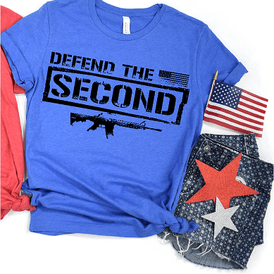 Defend The 2nd Amendment American Patriotic- Tee