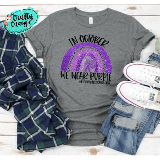 Domestic Violence Awareness Graphic Shirt awareness apparel design by Crafty Casey's
