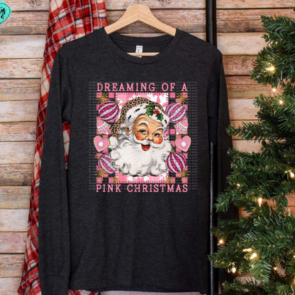 Dreaming Of A Pink Christmas Tee