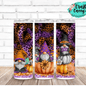 Fall Halloween Gnome Pumpkin-Drink Tumbler