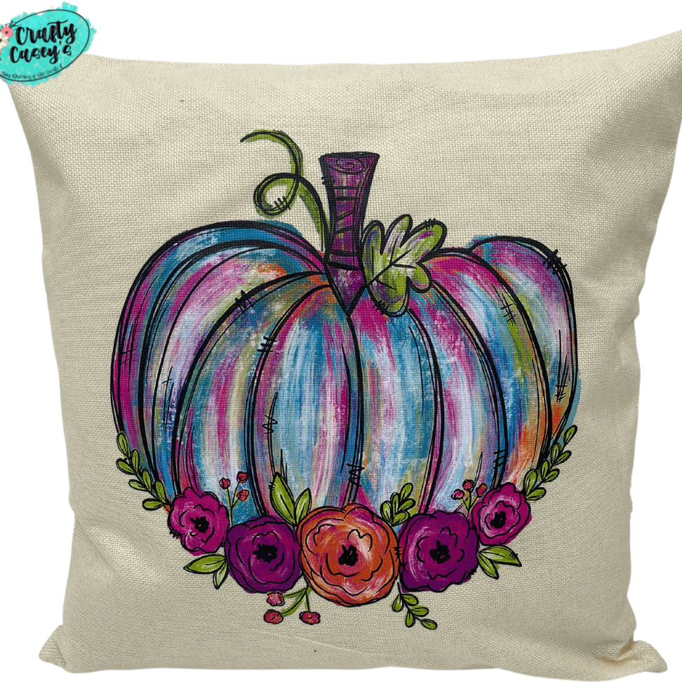 Fall Water Color Brush Stroke - Fall Home Decor Throw Pillow Cover Crafty Casey's