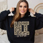 Faux Embroidered Cheetah Alabama - Kansas Hoodie