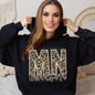 Faux Embroidered Cheetah Kentucky -North Carolina