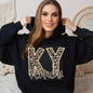 Faux Embroidered Cheetah Kentucky -North Carolina