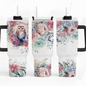 Floral Owl 40 oz. Tumbler