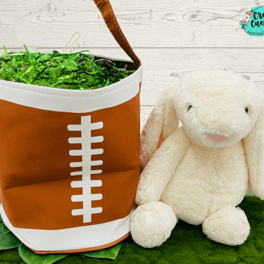 Football Easter Basket's-Embroidered Wholesale Crafty Casey's