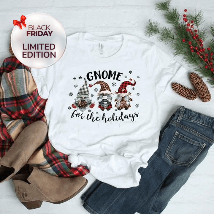 Gnome For The Holidays Christmas - T-shirt