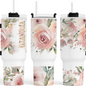 Grandma Pink Roses 40 oz Tumbler