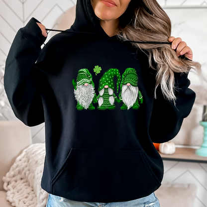 Green Clover Gnomes St. Pats.-Hoodie