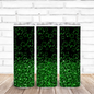 Green Shamrock Glitter Effect Drink Tumbler