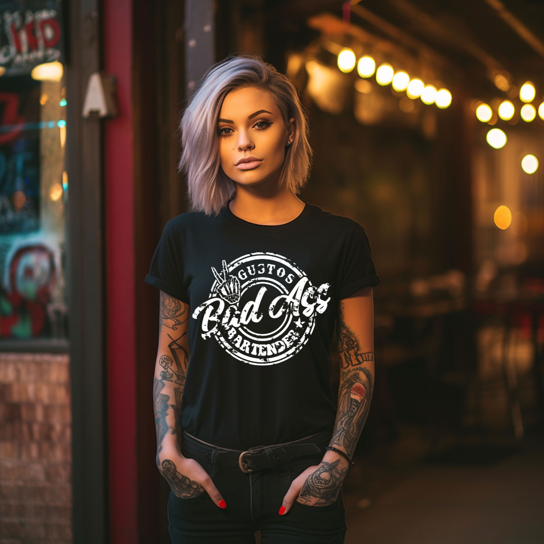 Gustos Badass Bartender Tee's ,Tank's & More!