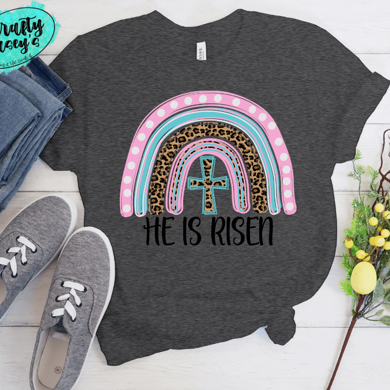He Has Risen Indeed Rainbow-Sublimation Transfers Crafty Casey's