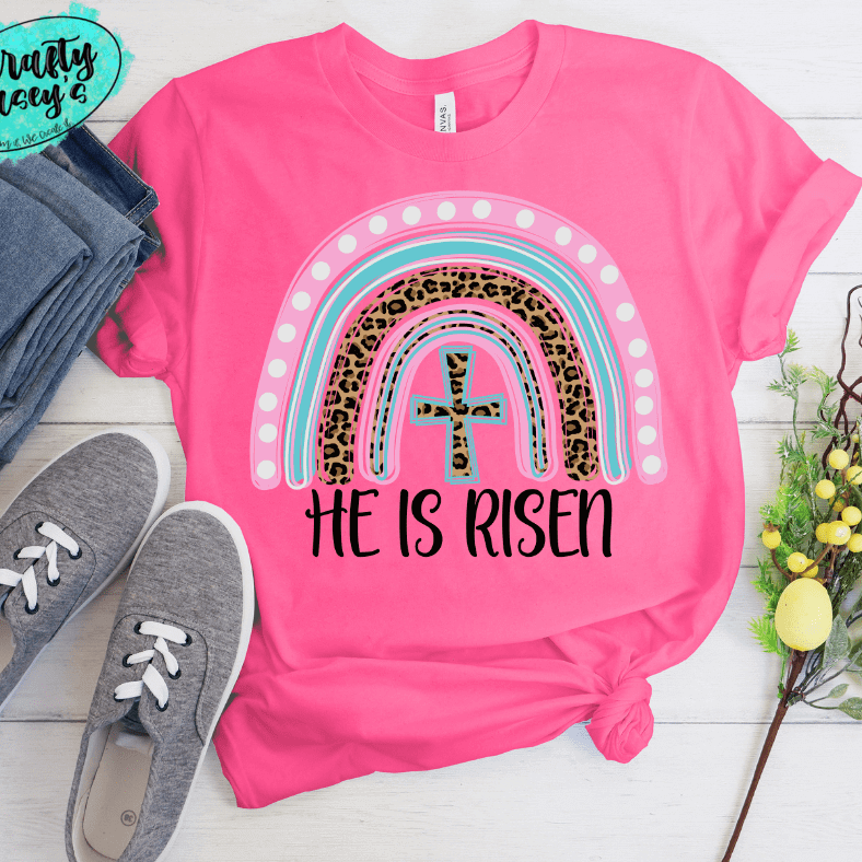 He Has Risen Indeed Rainbow-Sublimation Transfers Crafty Casey's