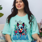 Heelen Dog Mama Faux Glitter Tee