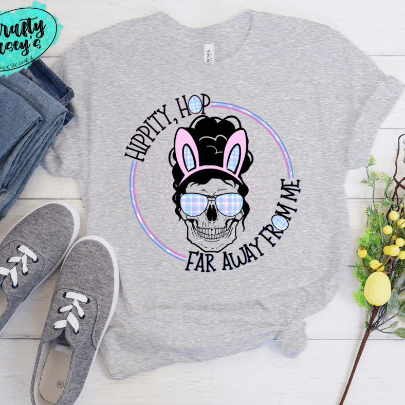 Hippity Hop Long Way From Home -Dark Mom Bunn -Sublimation Transfers