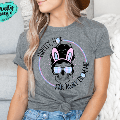 Hippity Hop Long Way From Home -Dark Mom Bunn -Sublimation Transfers