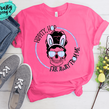 Hippity Hop Long Way From Home -Dark Mom Bunn -Sublimation Transfers