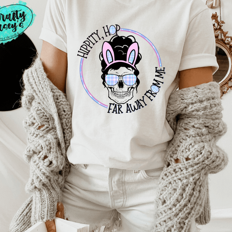 Hippity Hop Long Way From Home -Dark Mom Bunn -Sublimation Transfers