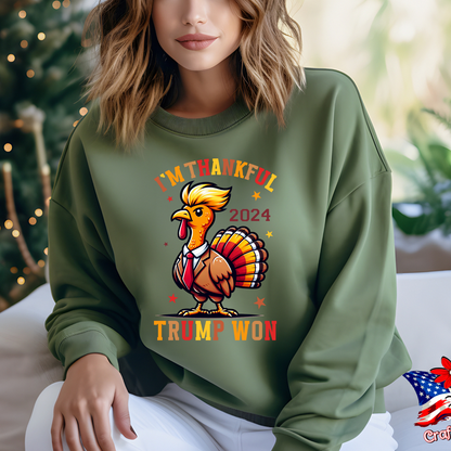 I Am Thankful Trump Won 2024 Tee & Sweatshirt