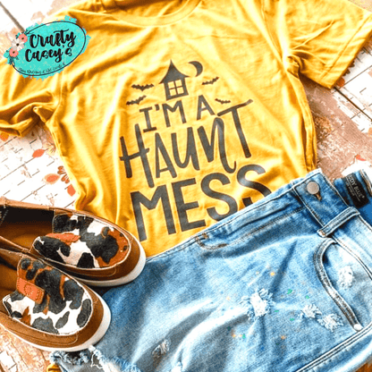 I'm A Haunt Of A Mess Halloween Funny-Tee