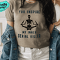 Inner Serial Killer Skeleton Shirt adult funny graphic shirt design by Crafty Casey's