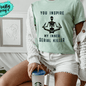 Inner Serial Killer Skeleton Shirt adult funny graphic shirt design by Crafty Casey's