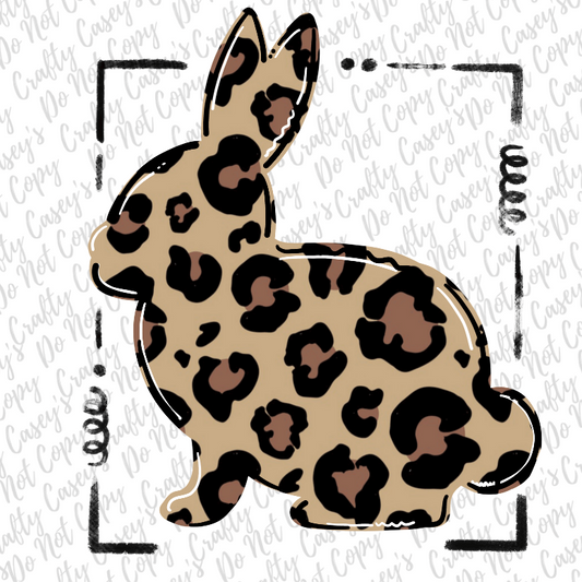 Leopard Easter Bunny -Sublimation Transfers