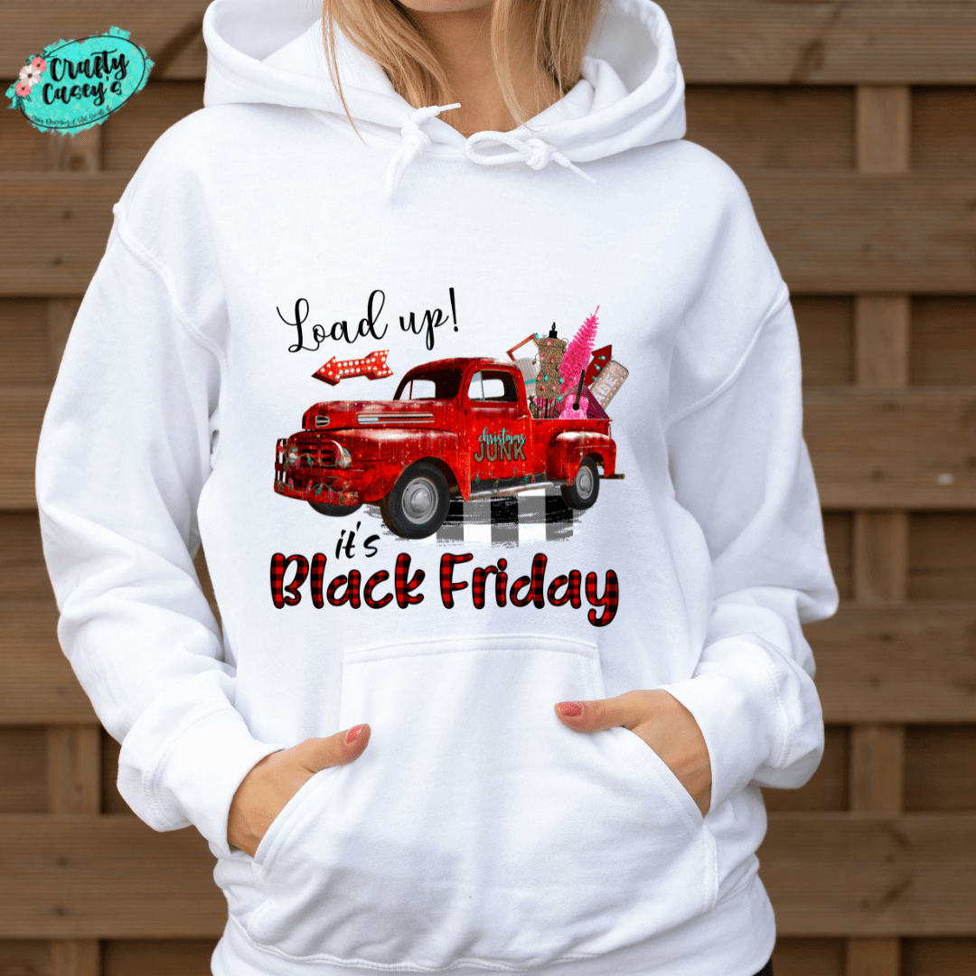 Crafty Casey's Christmas Unisex Hoodies S / White Load Up Black Friday Bella Canvas  -Unisex Hoodie