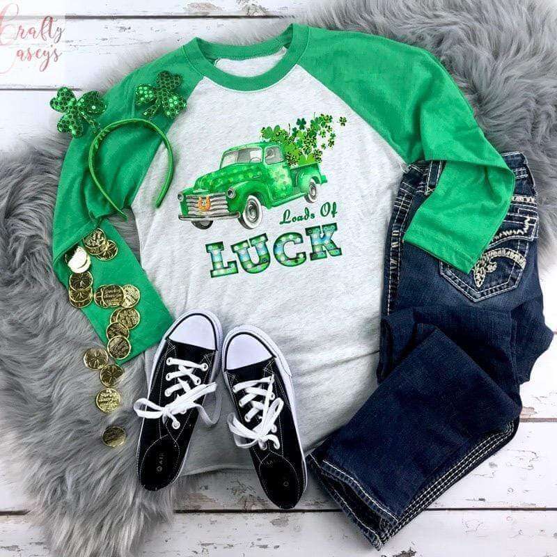 Loads Of Luck- Saint Patrick's Day Unisex-Raglan