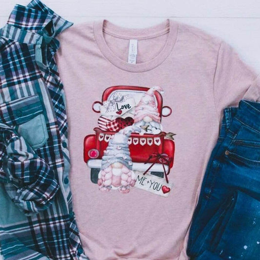 Love Truck Gnomes- Valentine's T-shirt