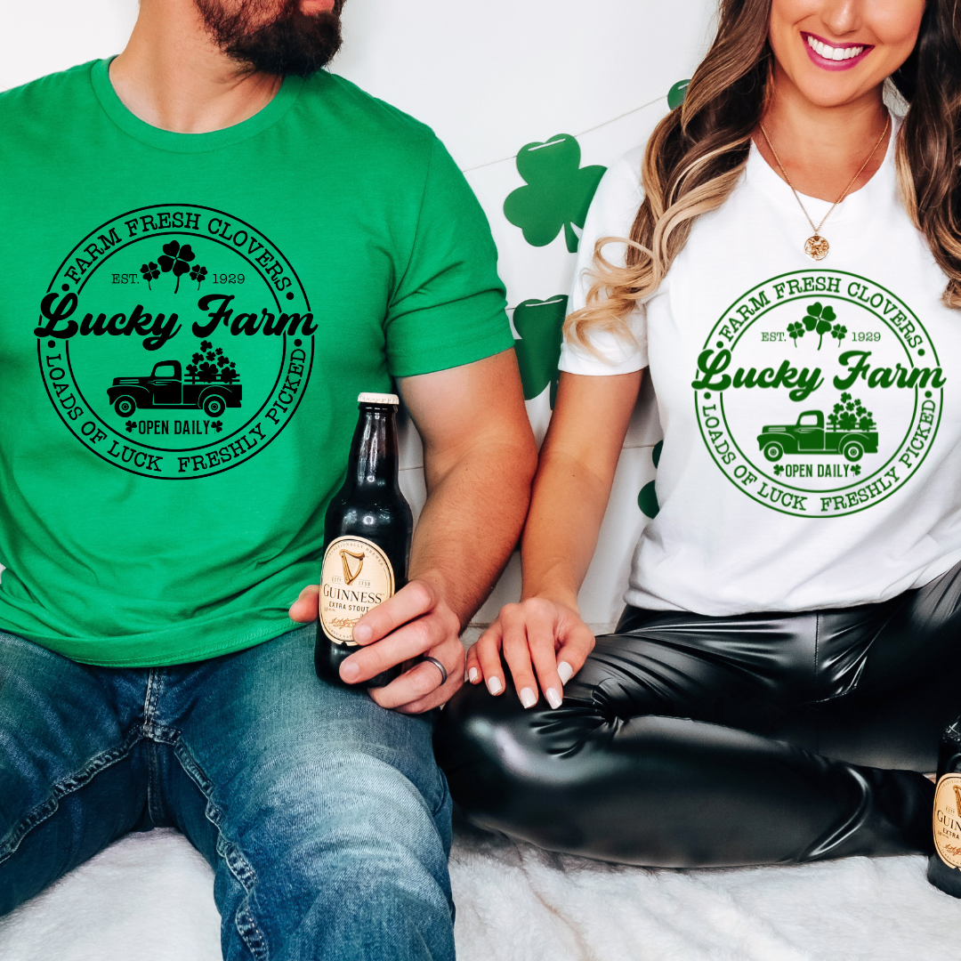 Lucky Farms Four Leaf Clovers Tee