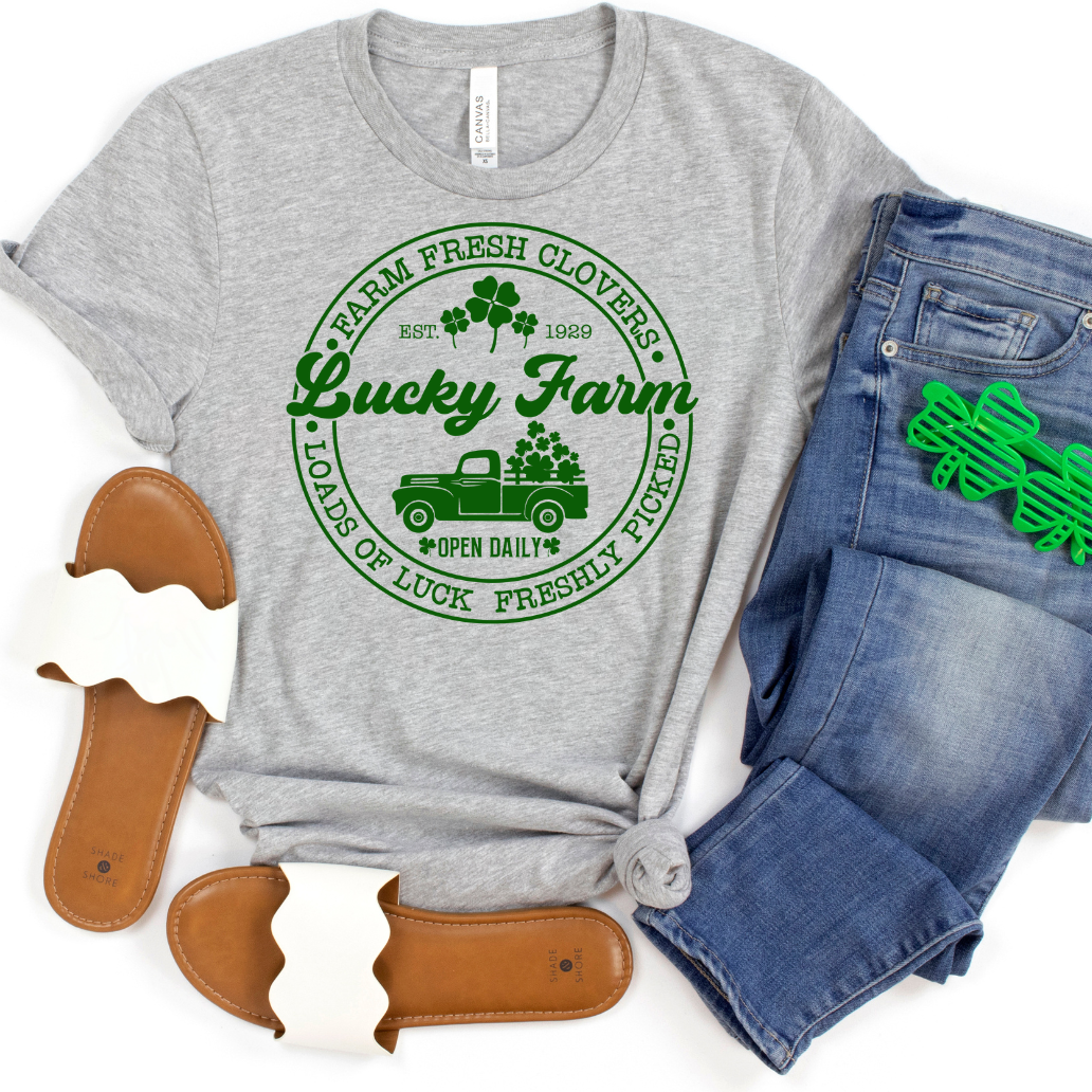 Lucky Farms Four Leaf Clovers Tee