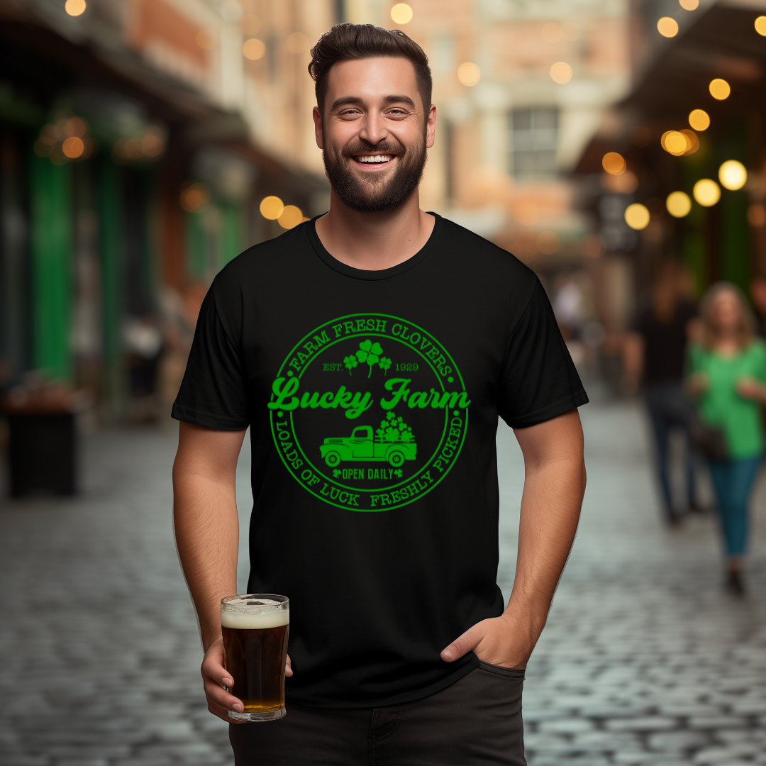 Lucky Farms Four Leaf Clovers Tee