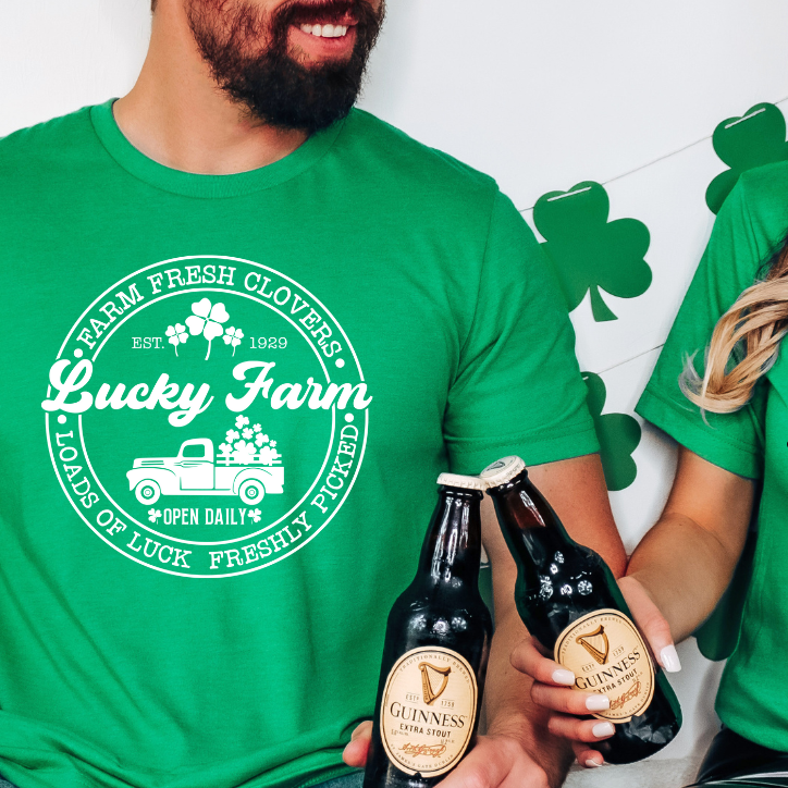 Lucky Farms Four Leaf Clovers Tee