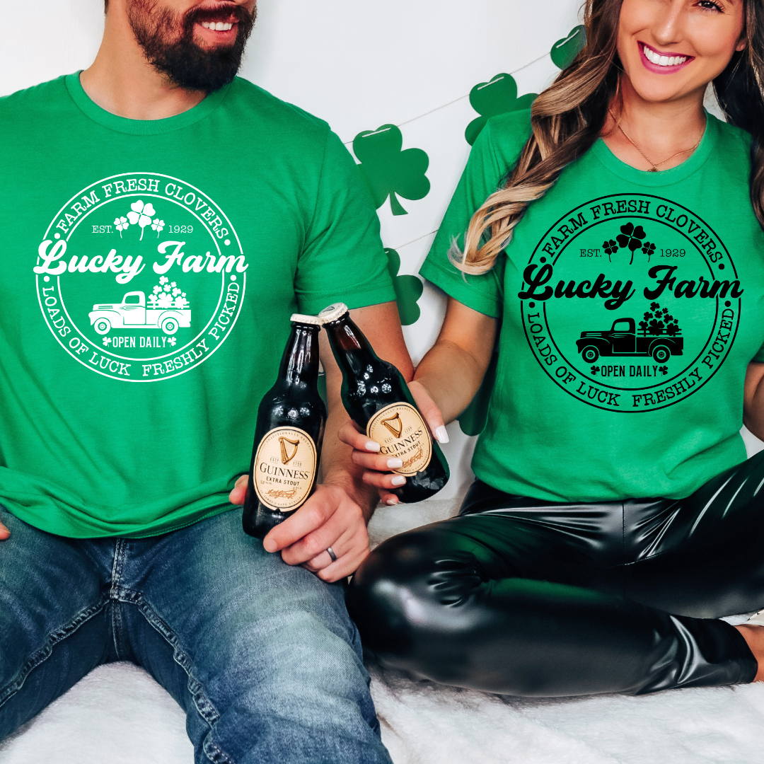 Lucky Farms Four Leaf Clovers Tee