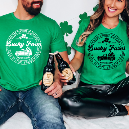 Lucky Farms Four Leaf Clovers Tee