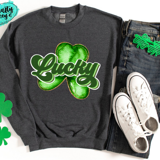 Lucky Shamrock St. Pats-Sweatshirt