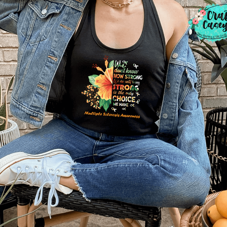 MS Strong Awareness Graphic Shirt awareness apparel design by Crafty Casey's