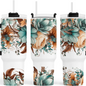 Majestic Floral 40 oz. Tumbler